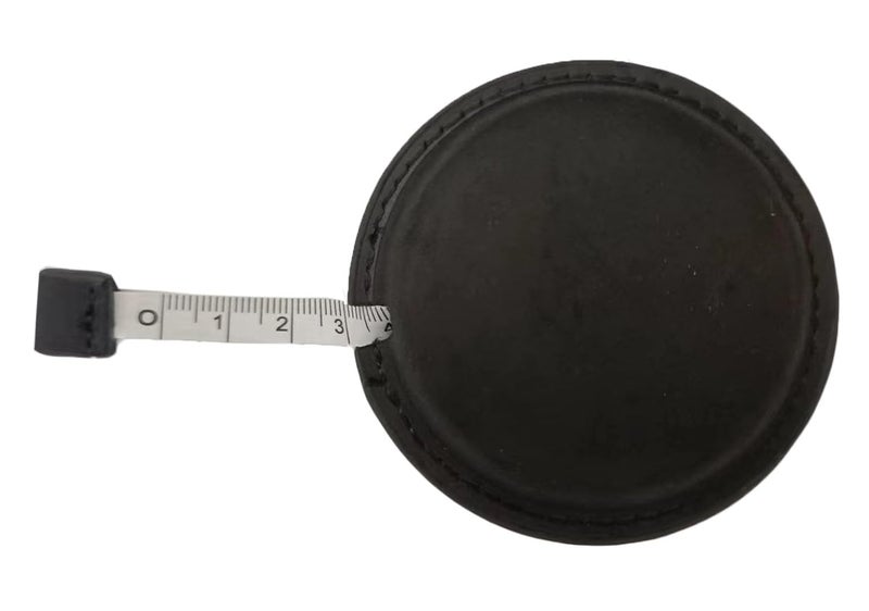 Forieru Tape Measure Double-Sided Stretchable Crazy Horse Leather Measuring Tape for Sewing Body Fabric,Tailoring,Knitted Fabric and Handicrafts (Black) - Image 1